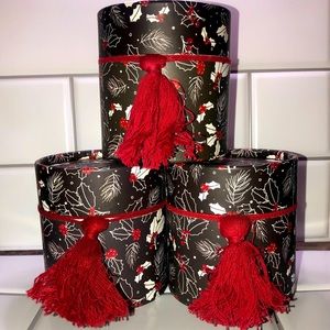 3 Jar Holiday Candle Set